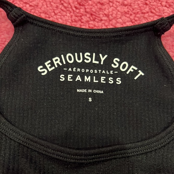 NWT Aeropostale Halter Crop Top Black - Picture 4 of 4